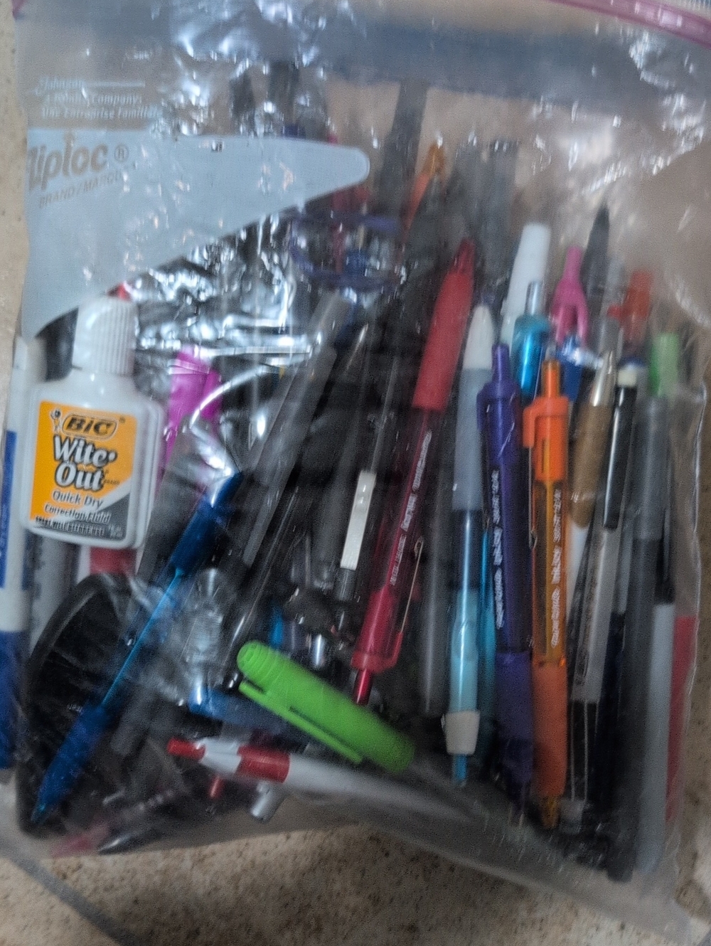 Assorted Ballpoint and Mechanical Pens - Mixed Colors